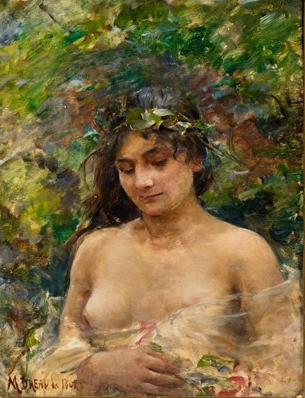 Ritratto di giovane donna come flora
